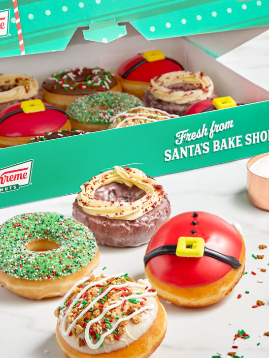 Krispy Kreme Santa Doughnuts Photo
