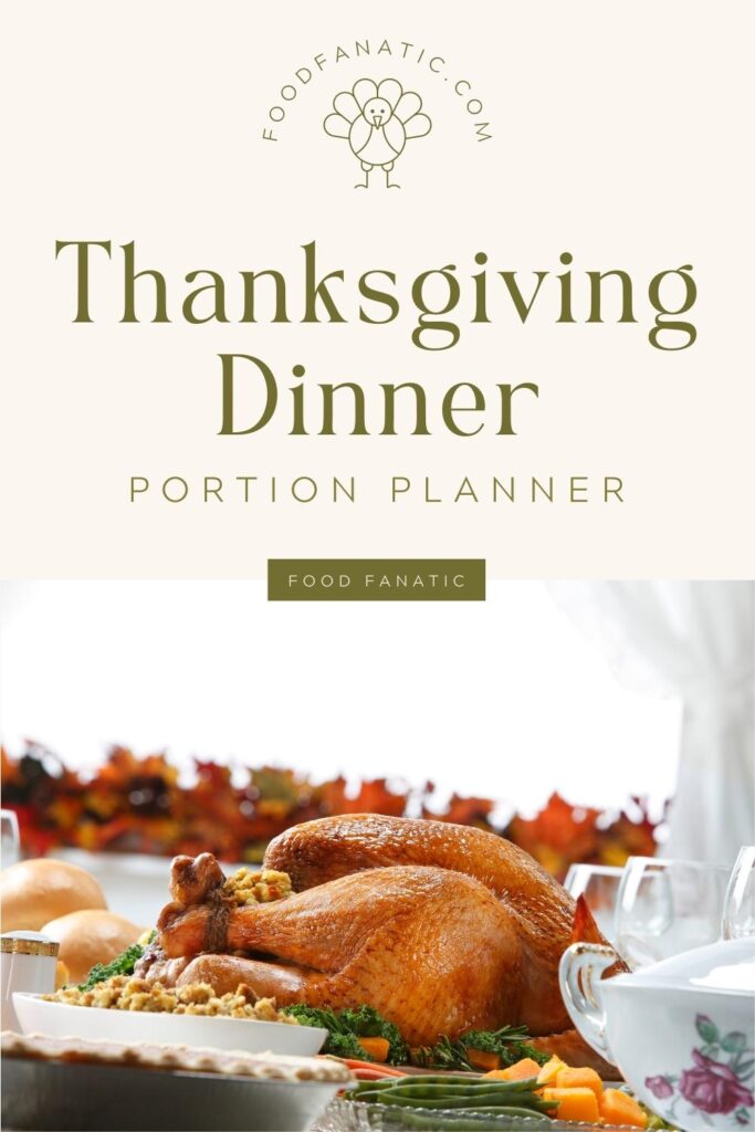 Thanksgiving Dinner Portion Planner Photo