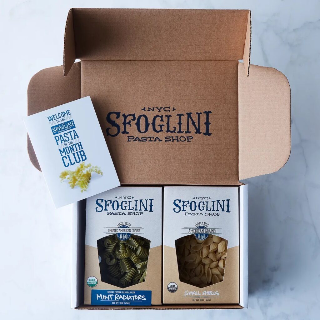 Sfoglini Seasonal Pasta Subscription Box from Food 52