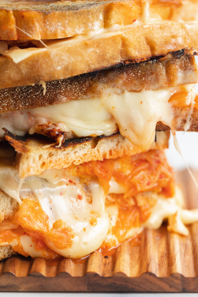 Kimchi Grilled Cheese Recipe Pic