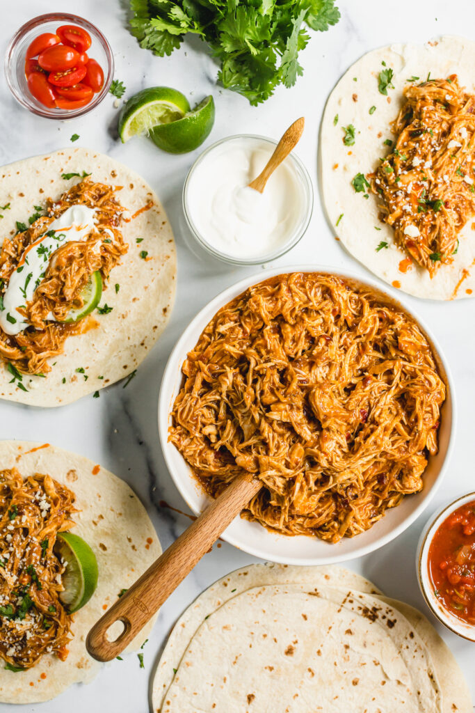 Chipotle Slow Cooker Pulled Chicken Recipe Image