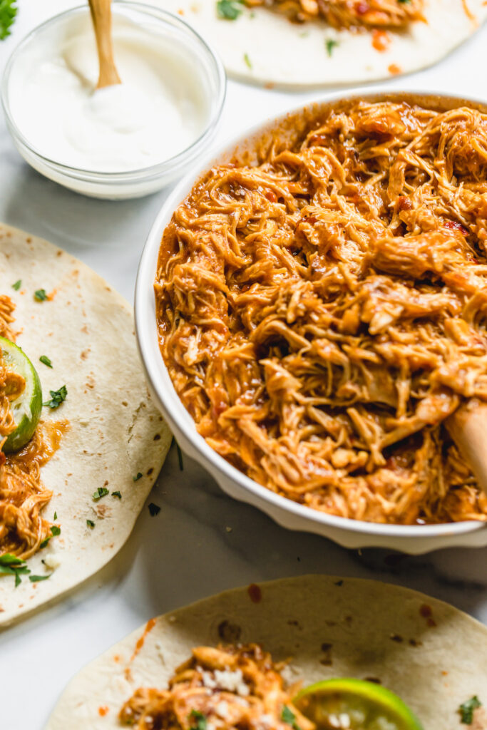 Chipotle Slow Cooker Pulled Chicken Recipe Pic