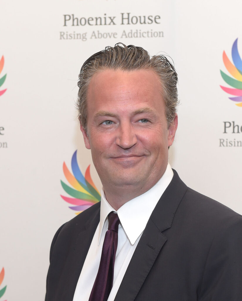 Matthew Perry poses for the camera