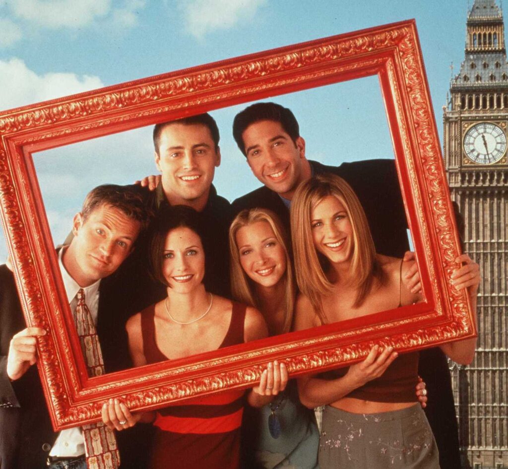 Friends cast in a promotional photo