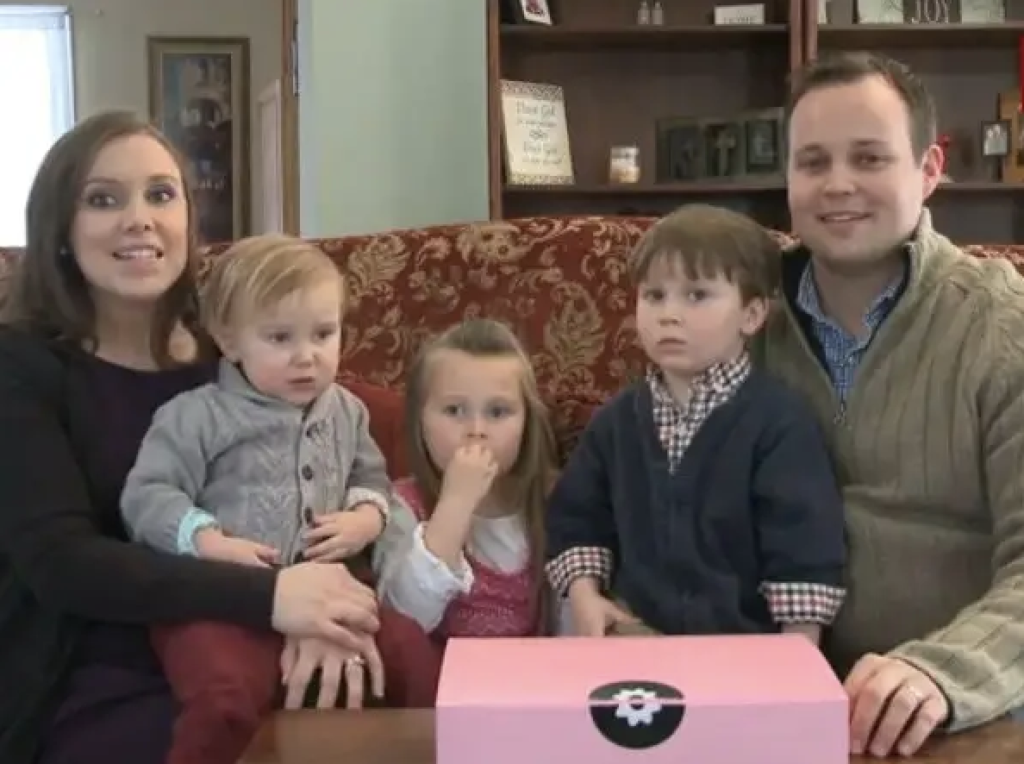 Josh Duggar, Anna Duggar and three of their children appear on the TLC reality show 19 Kids and Counting