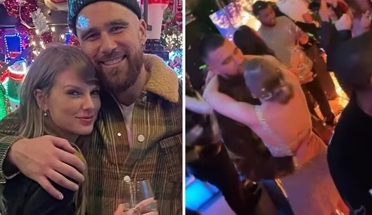 Taylor and Travis on New Year's Eve