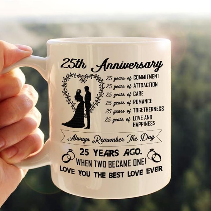 25th Anniversary 25 Years Ago When Two Became One Mug 11oz 15oz Coffee Tea Cup