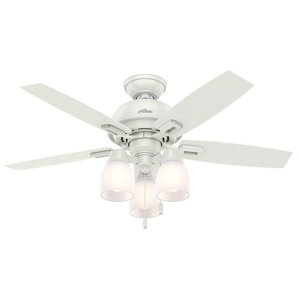 44 Ceiling Fan With Light White