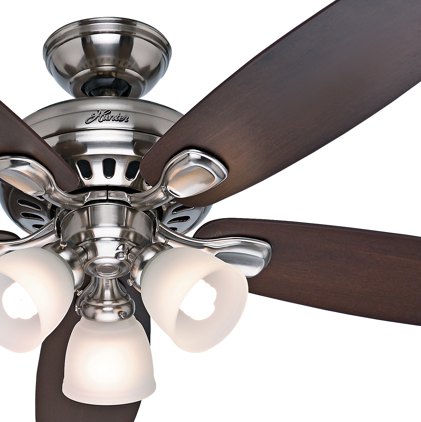 Ceiling Fan With Light Kit And Remote Controlhunter 52 inch brushed nickel finish ceiling fan with reversible