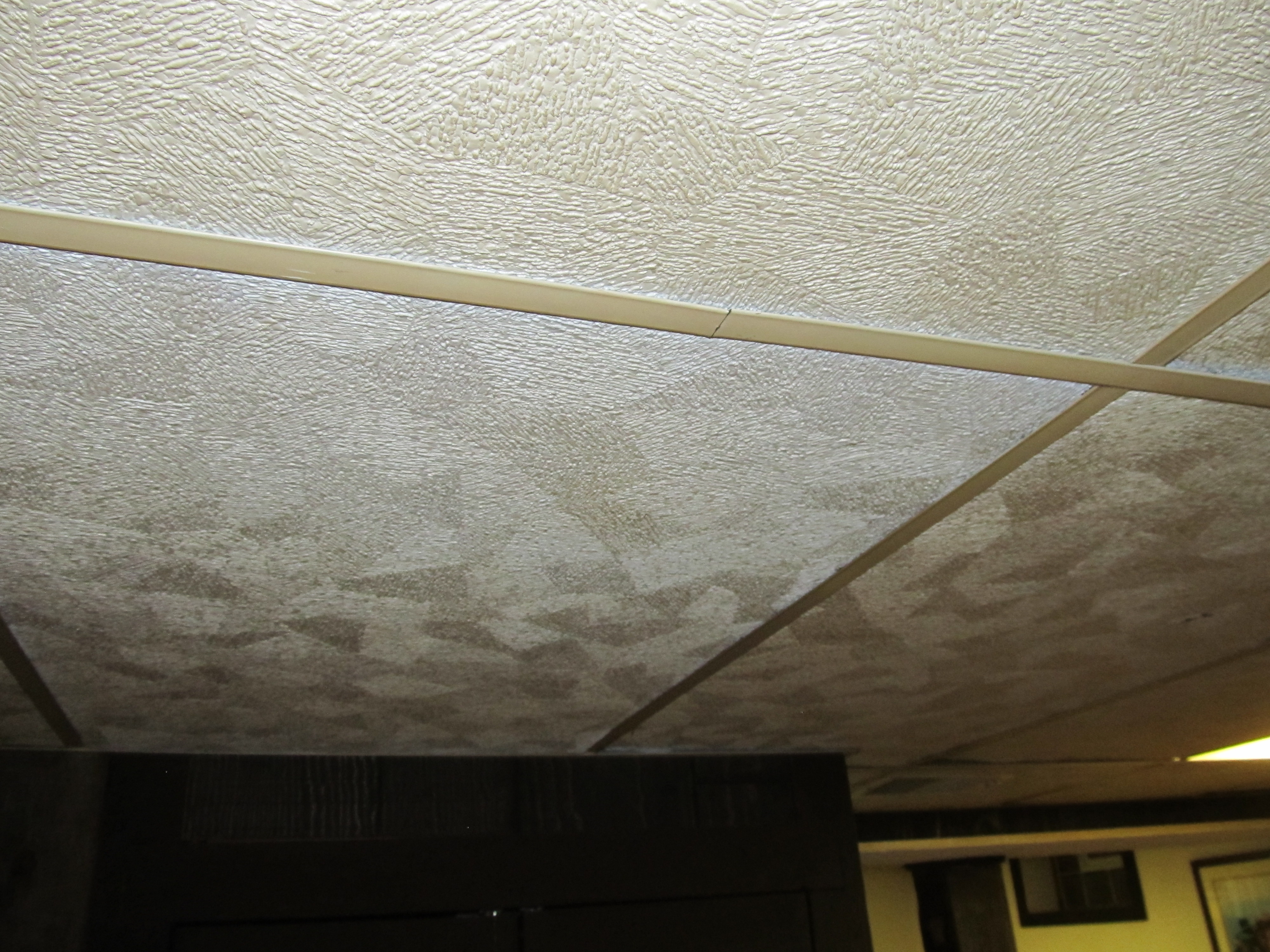 Covering Ceiling Tiles With Fabric