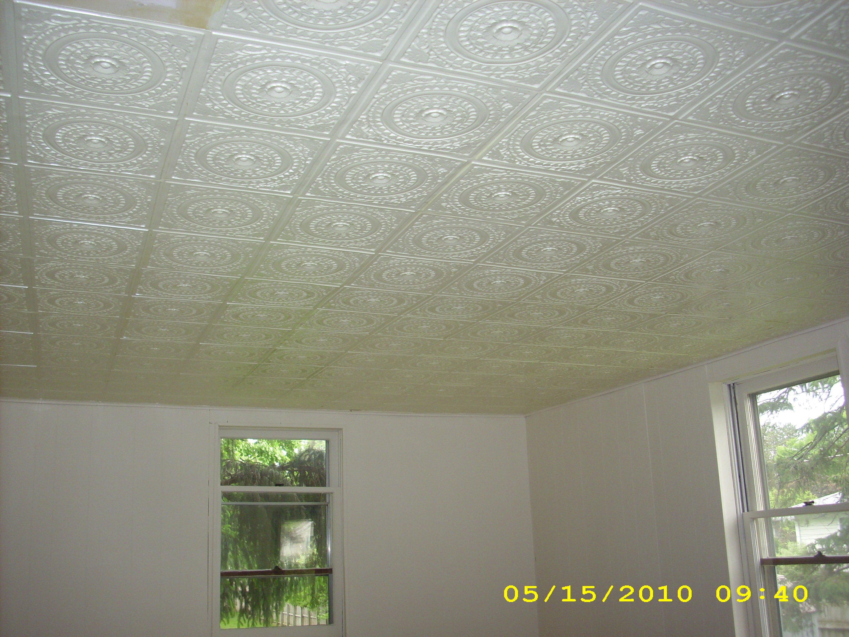 Decorating Ideas For Ceiling Tilesdecor faux tin ceiling tiles design ideas with white wall also