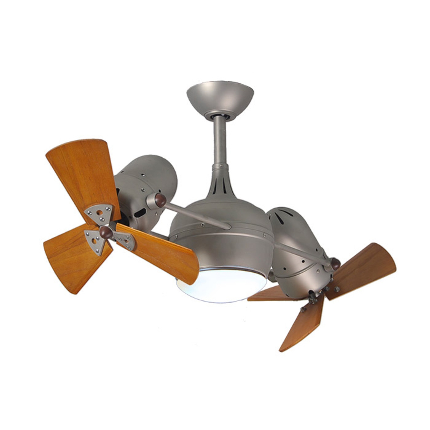 Dual Rotational Ceiling Fan With Light