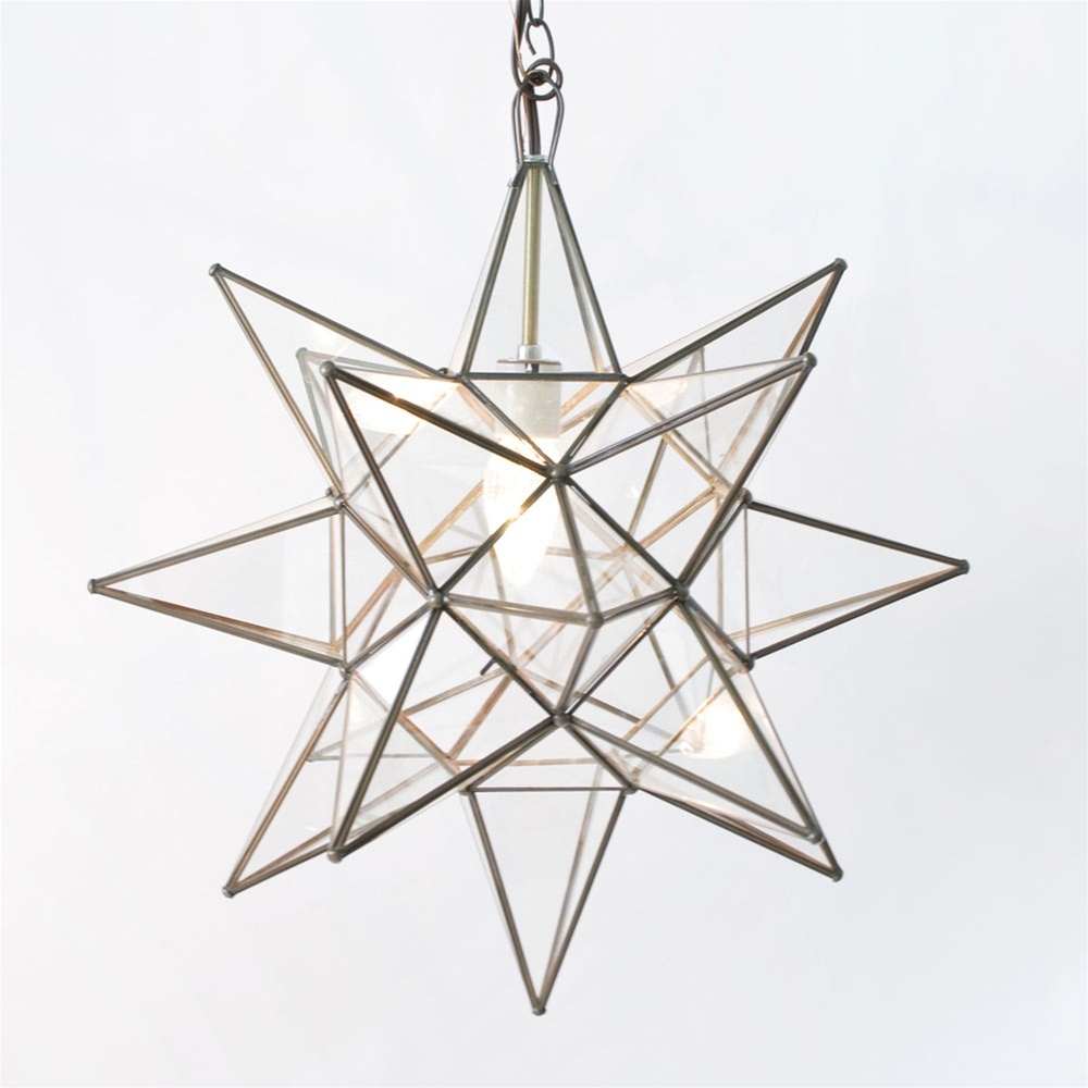 Moravian Star Ceiling Light Nickel