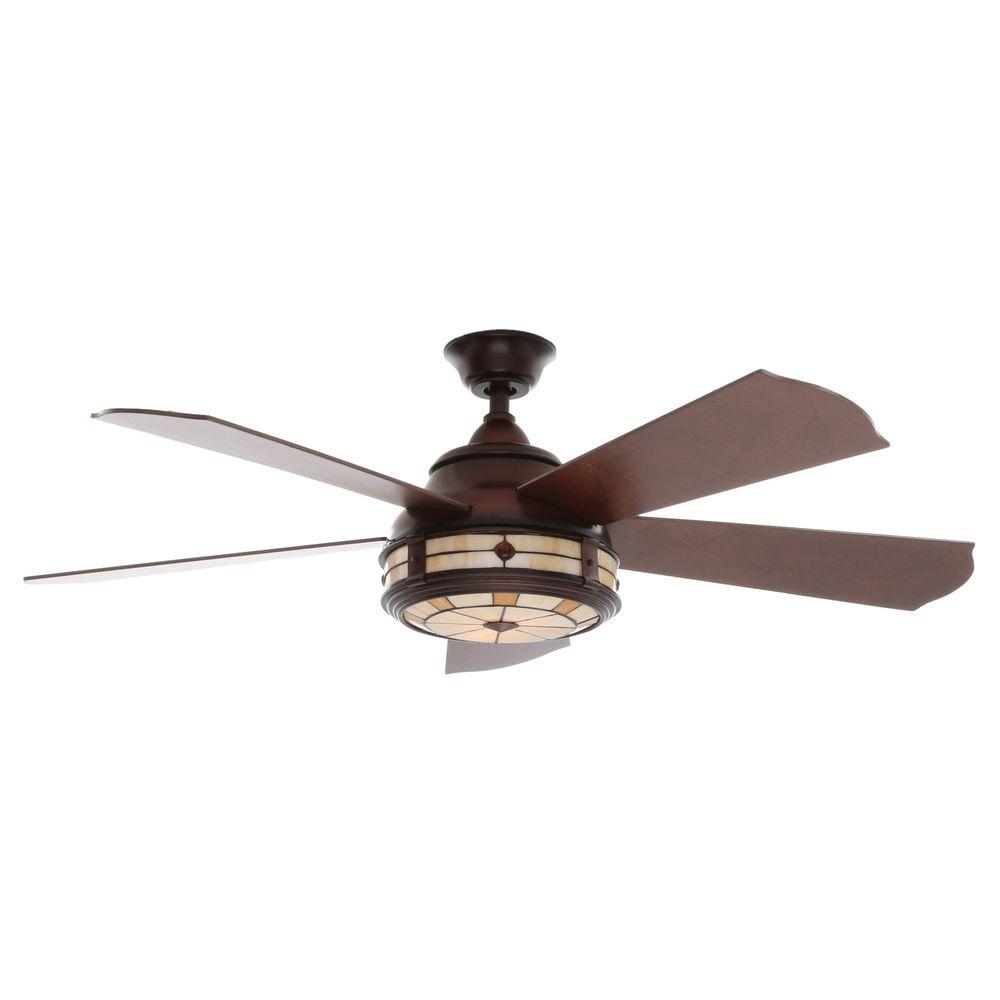 Bronze Ceiling Fan With Light And Remote