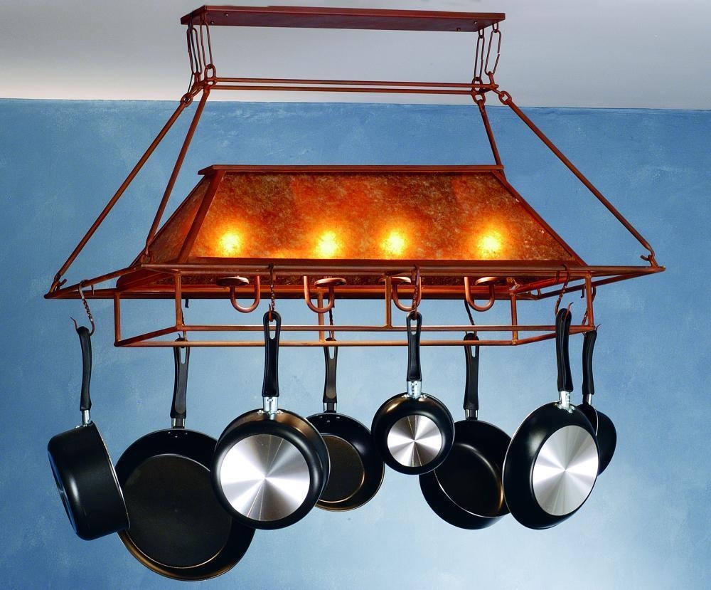 Ceiling Mounted Pot Rack With Lightspot rack with lights homesfeed
