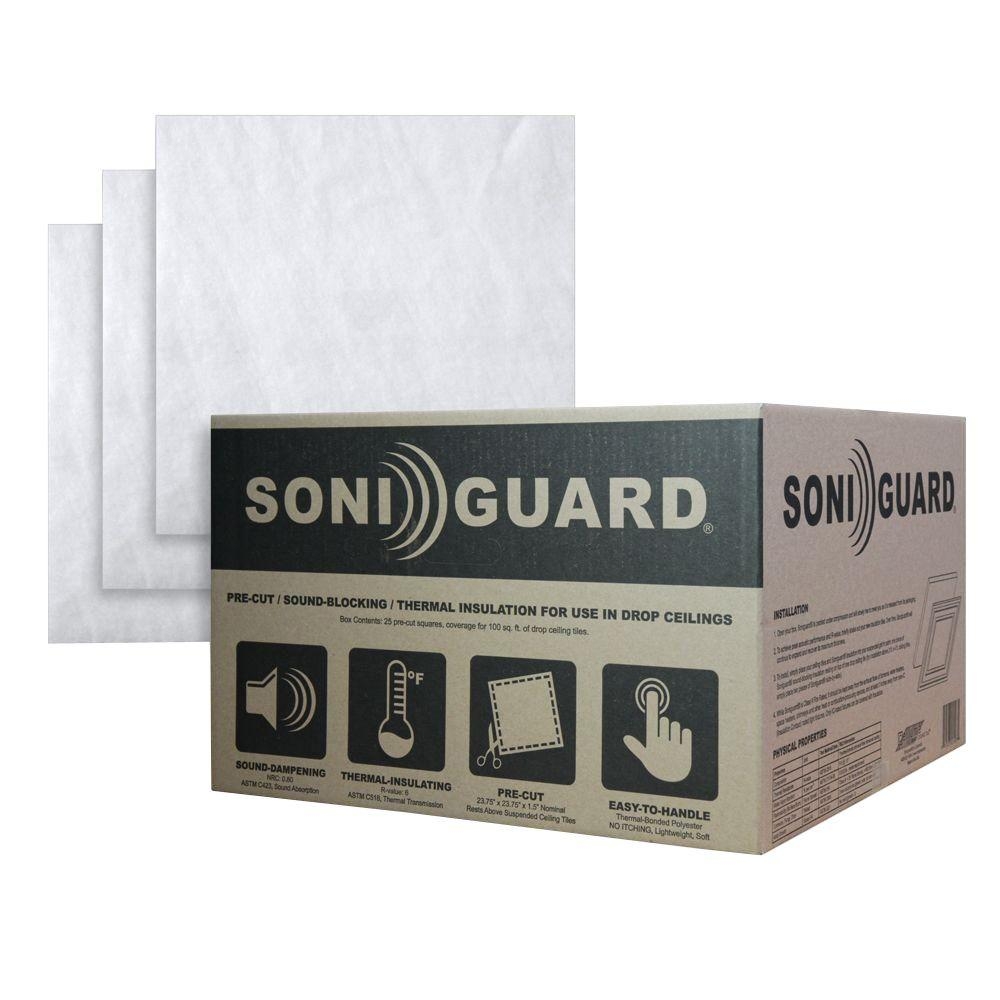 Ceiling Tiles Sound Insulationceilume soniguard 24 in x 24 in drop ceiling acousticthermal