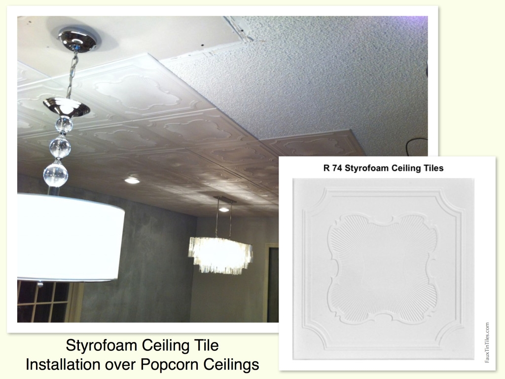 Covering Polystyrene Ceiling Tiles