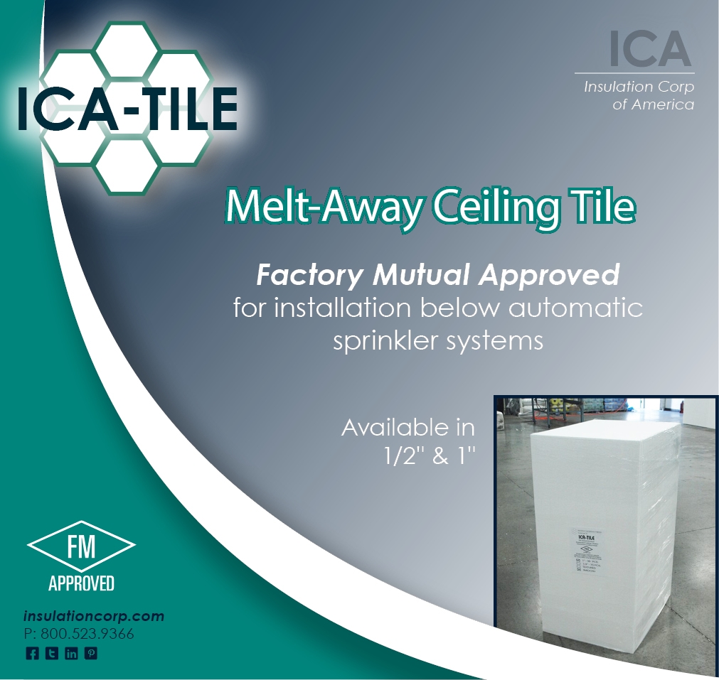 Fm Approved Melt Away Ceiling Tiles