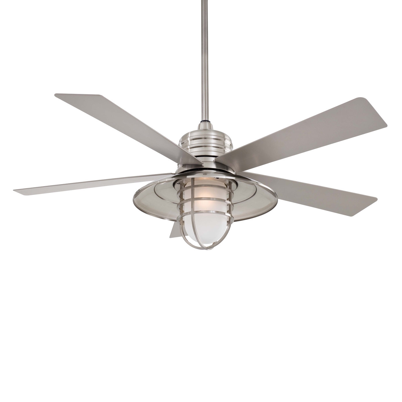 Industrial Outdoor Ceiling Fan With Light
