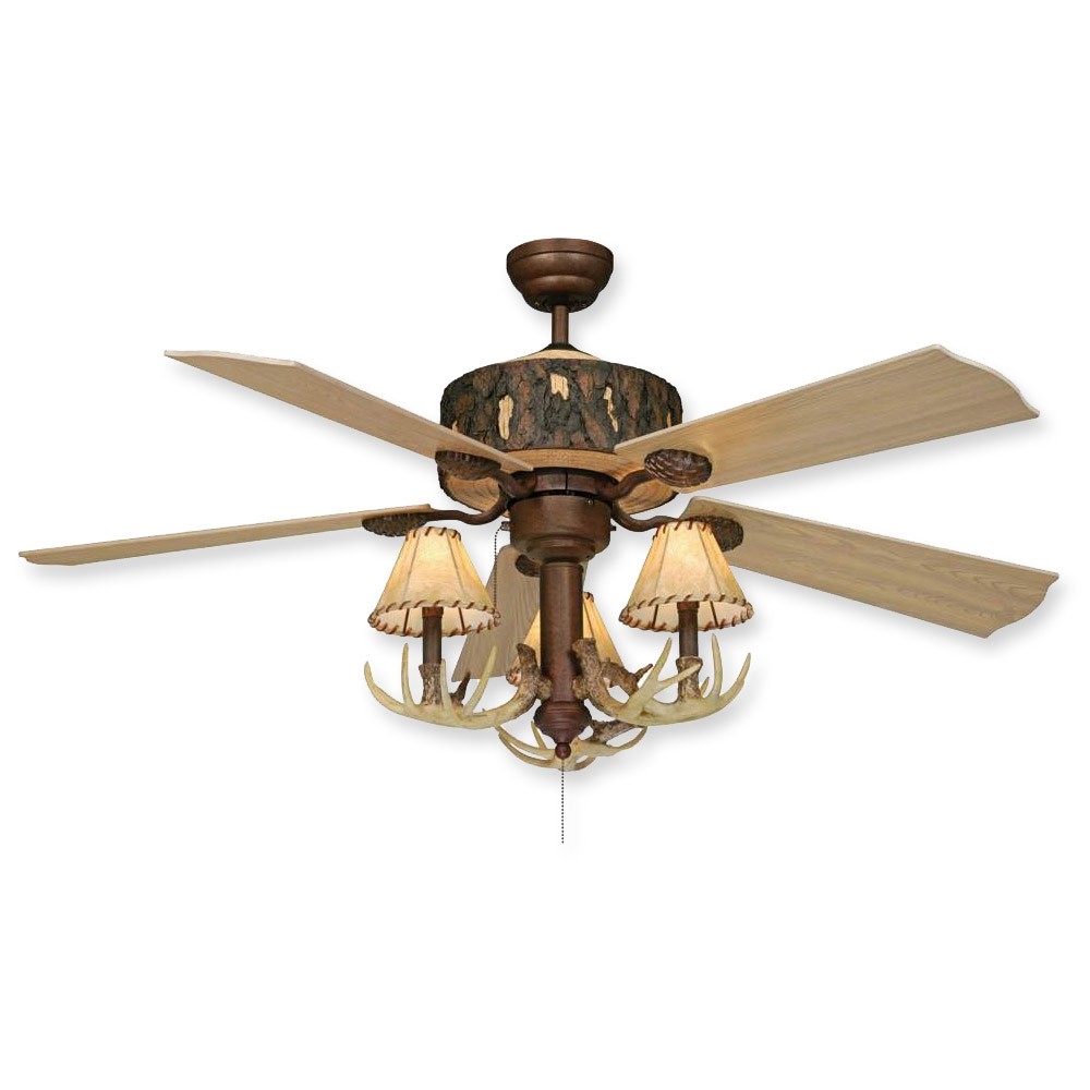 Lodge Ceiling Fan Light Kitrustic ceiling fans outdoor cabin modernfanoutlet