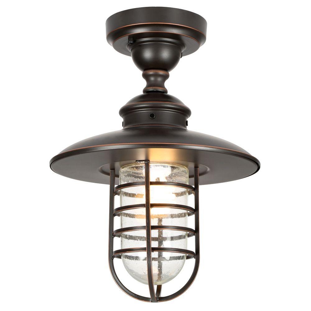 Oil Rubbed Bronze Outdoor Ceiling Light