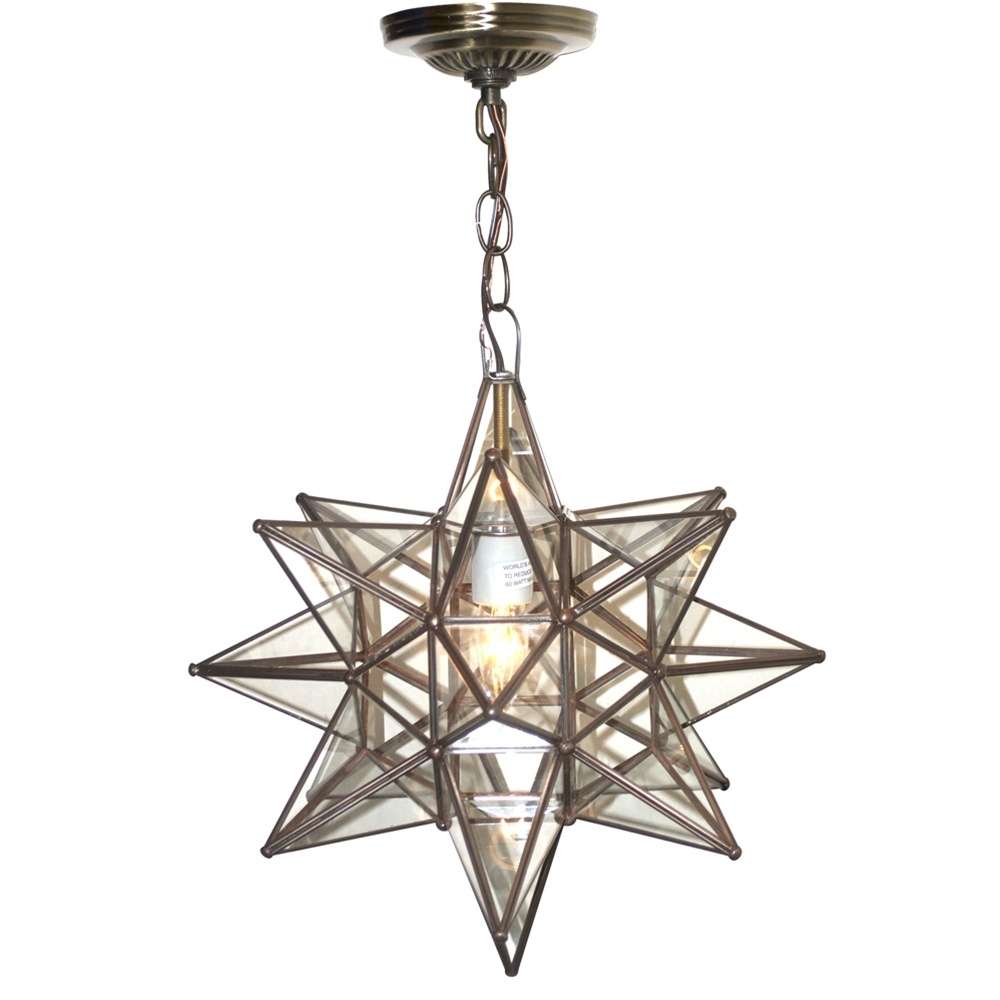 Small Moravian Star Ceiling Light