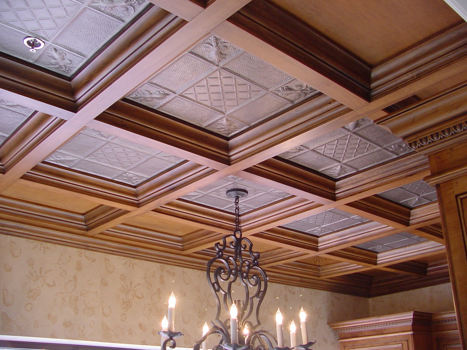 Wood Ceiling Tile Grid