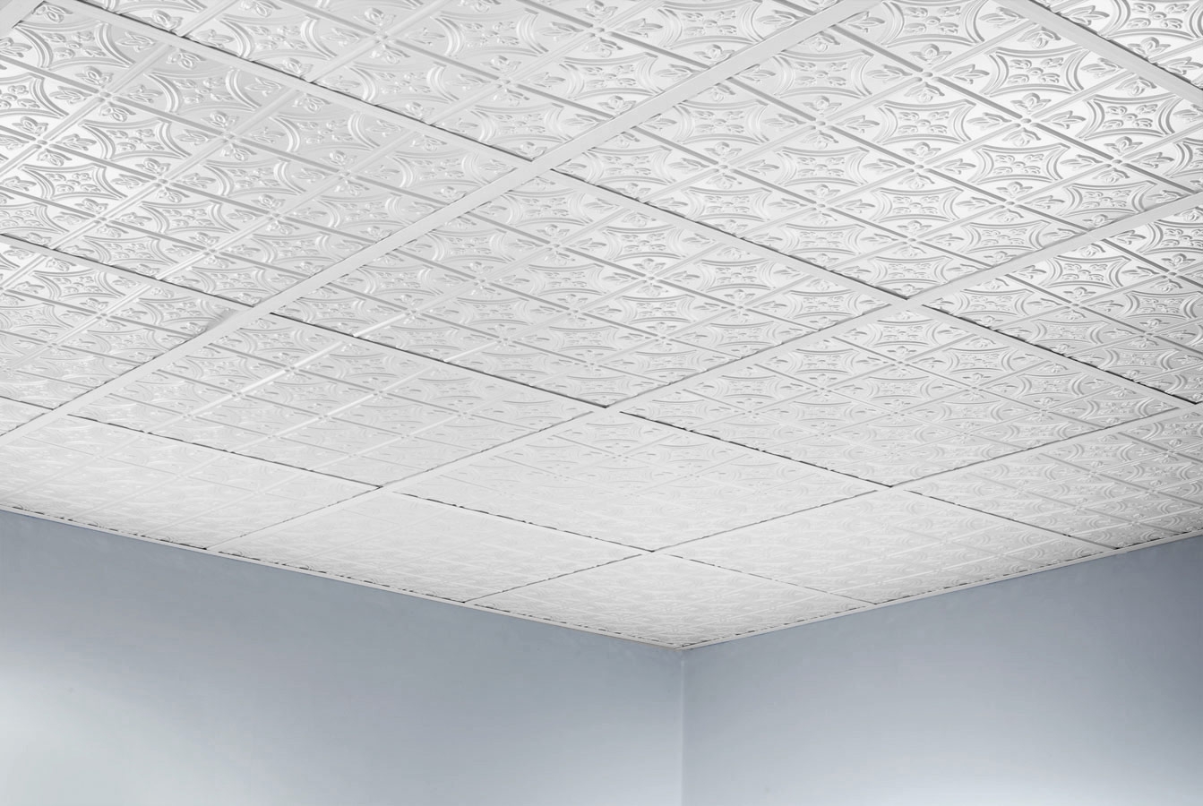 2×2 White Drop Ceiling Tiles