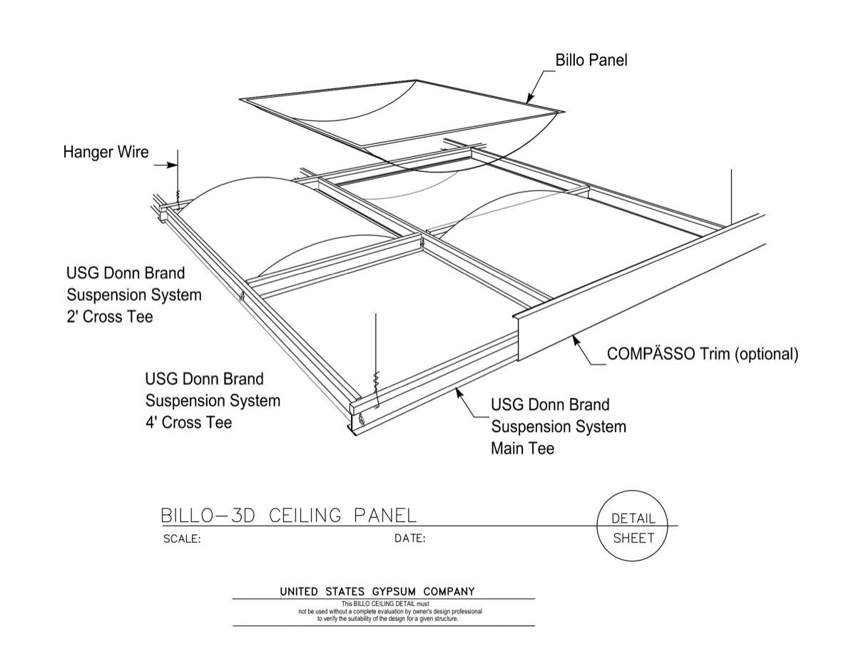 Acoustic Ceiling Tile Hangers Acoustic Ceiling Tile Hangers usg design studio billo 3 d ceiling system panels 1200 X 927