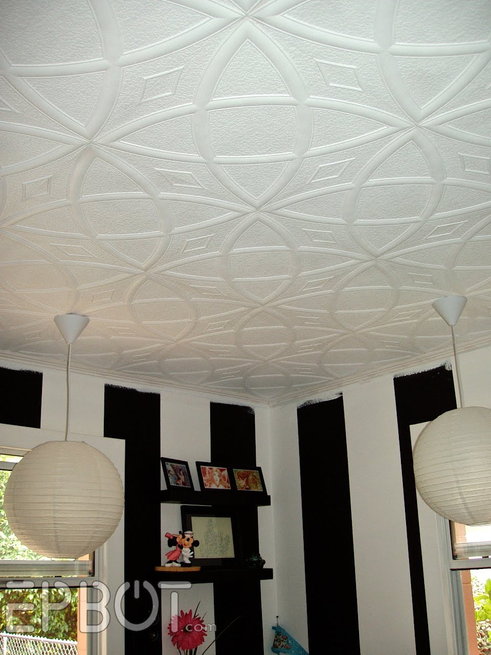 Ceiling Tiles Over Textured Ceiling