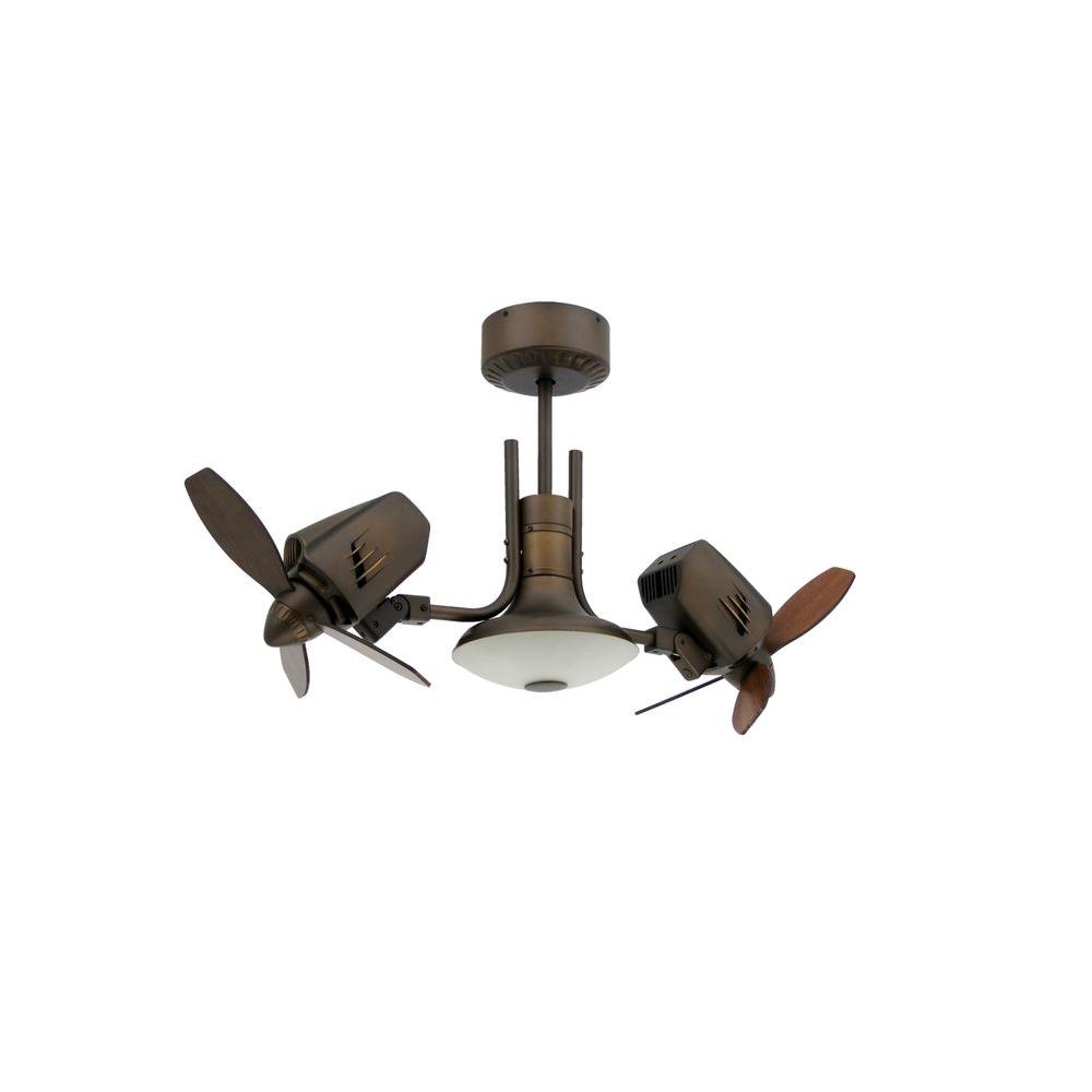 Outdoor Dual Ceiling Fan With Light