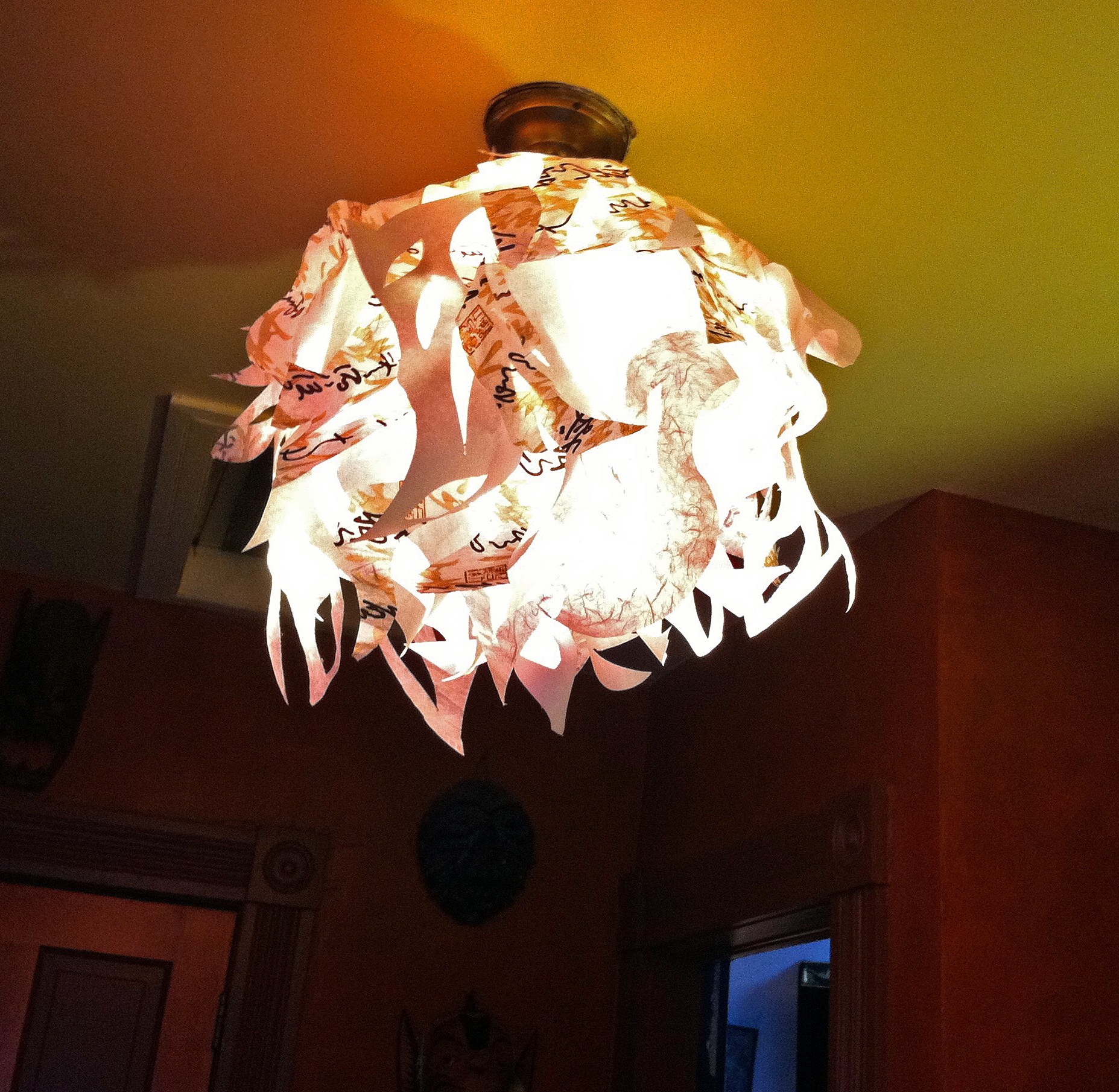 Paper Ceiling Light Covers