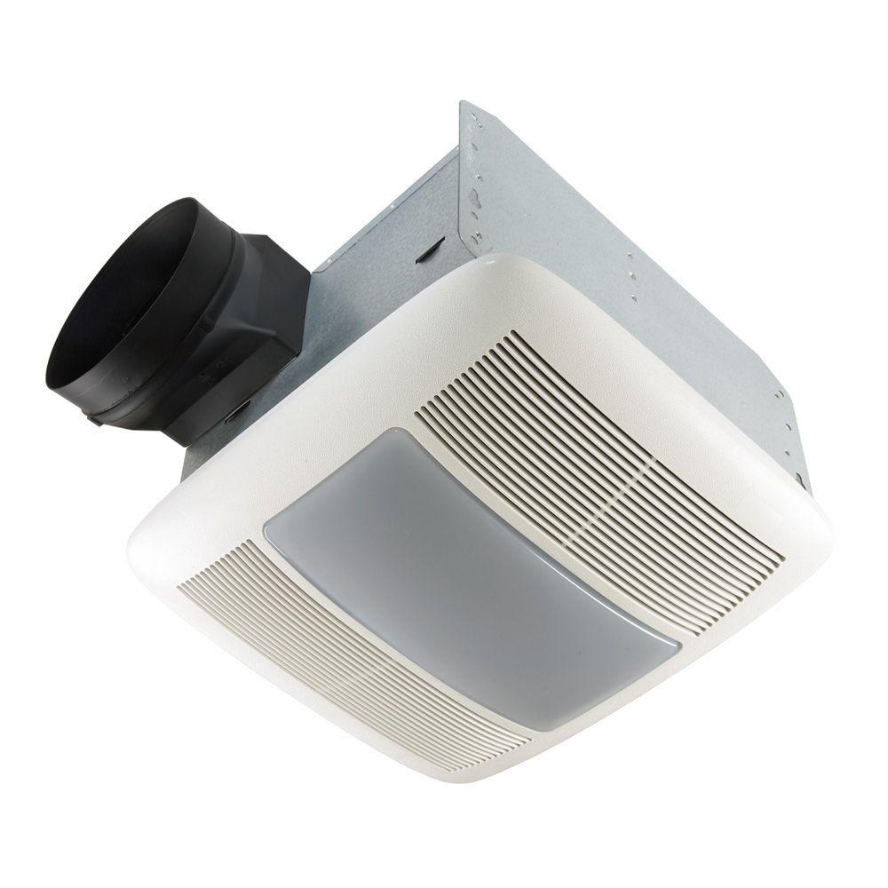 Quiet Bathroom Ceiling Fans With Lightqtx series very quiet 110 cfm ceiling exhaust bath fan with light