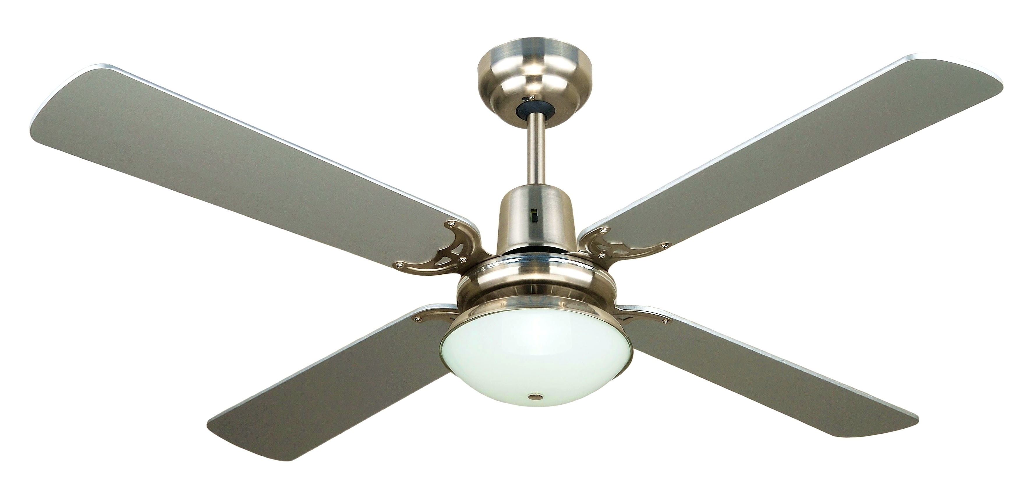 Permalink to Redington Brushed Steel Ceiling Fan With Light Kit