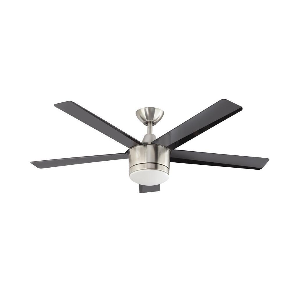 Remote Control Ceiling Fan Light Flickeringhome decorators collection merwry 52 in led indoor brushed nickel