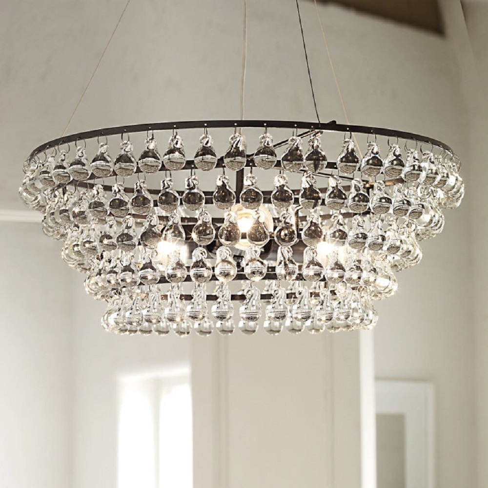 Solid Glass Orb Ceiling Light