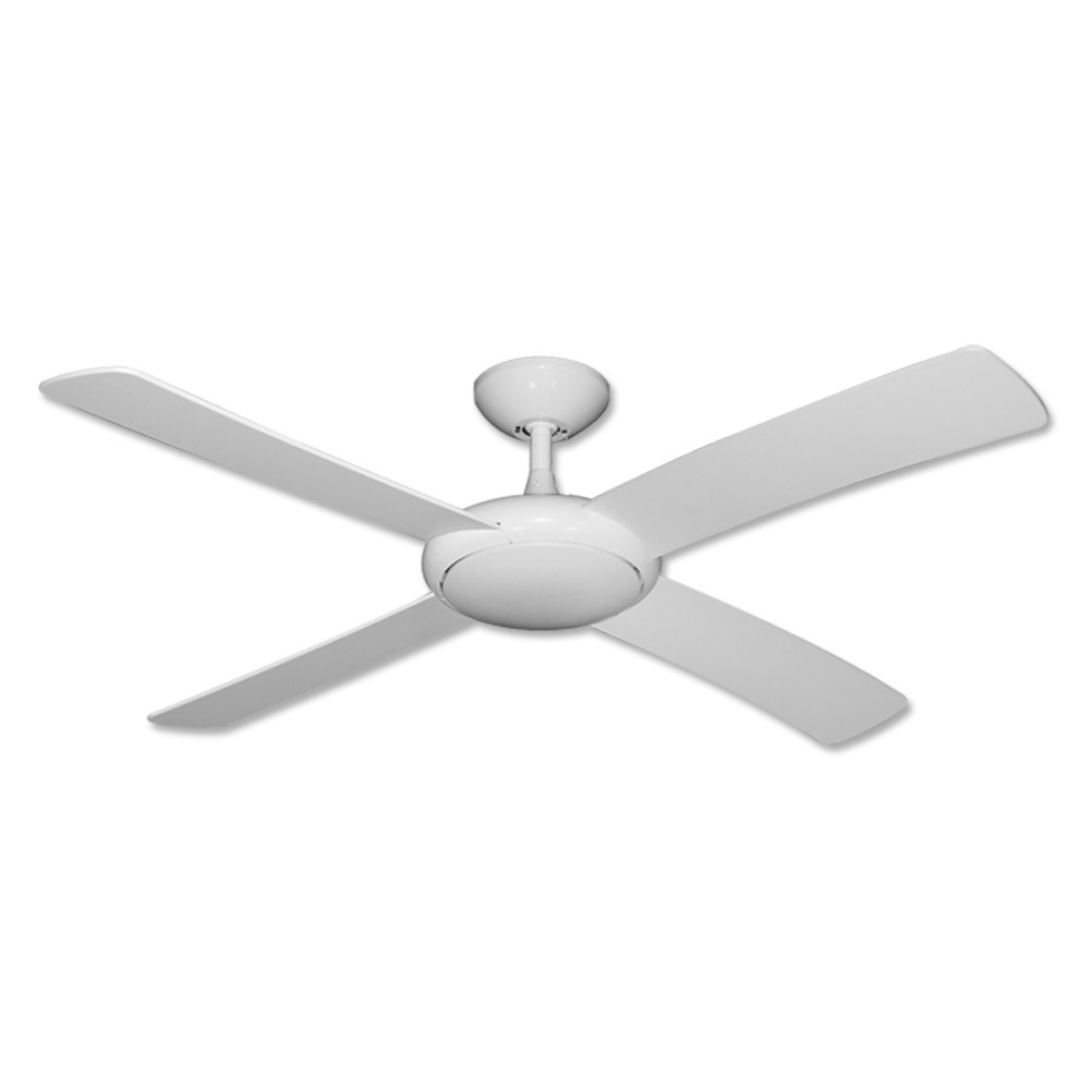 White Outdoor Ceiling Fan With Light Kit