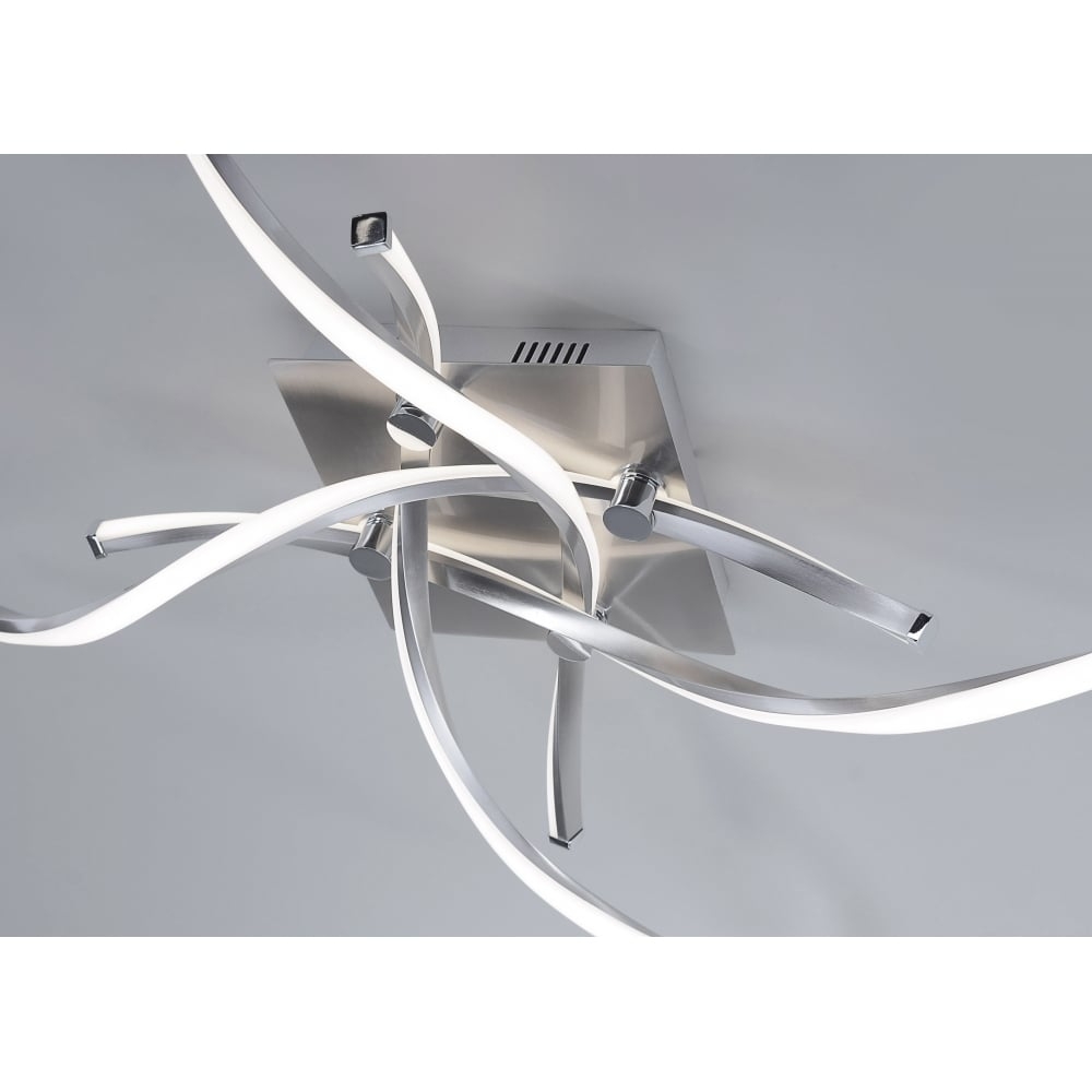 Brushed Steel Led Ceiling Lightscontemporary led brushed steel ceiling light