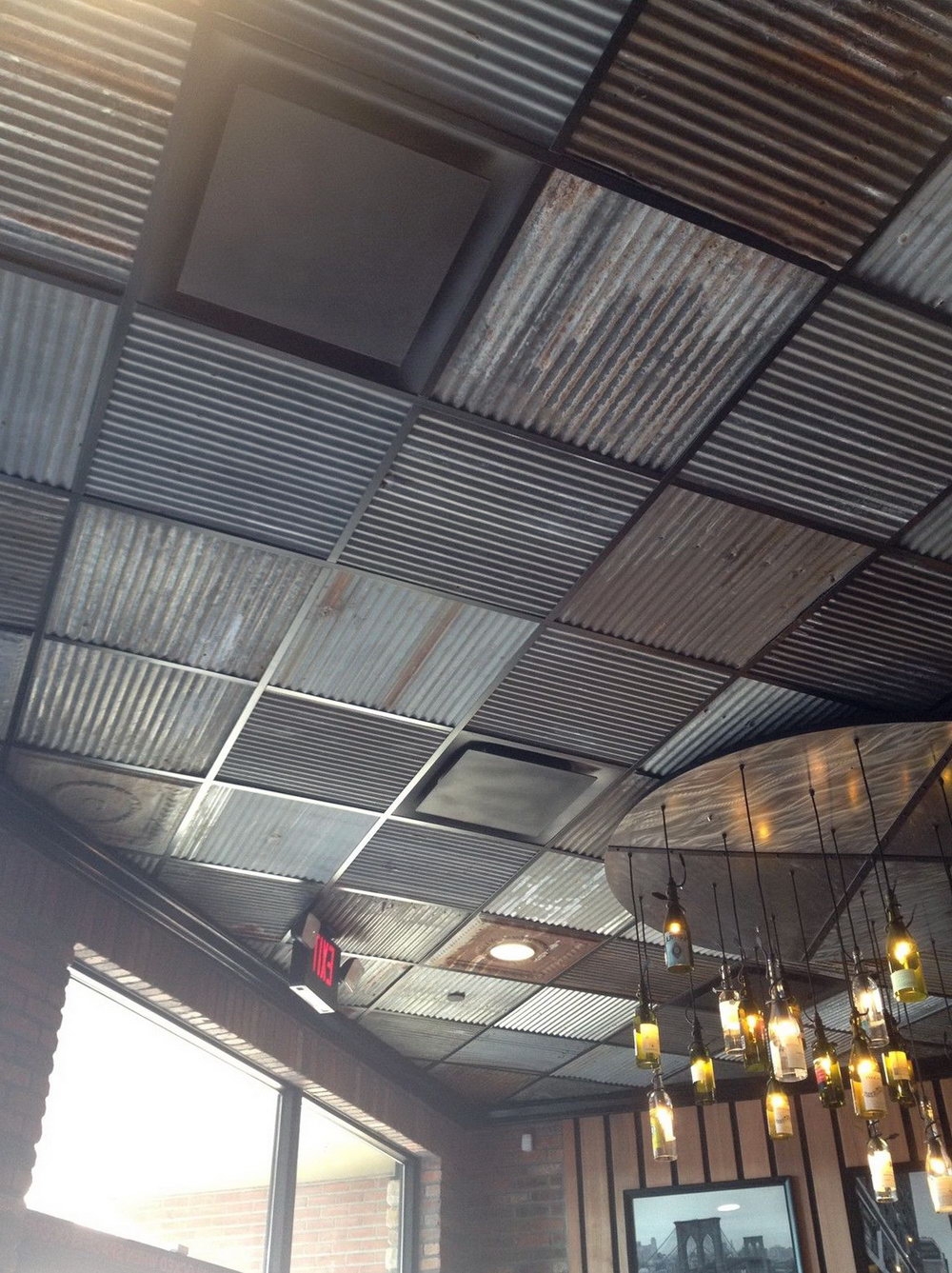Corrugated Metal Drop Ceiling Tiles