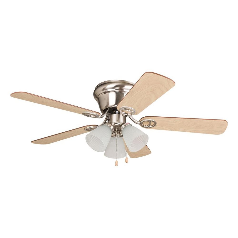 Permalink to Flush Mount Ceiling Fan With 3 Lights