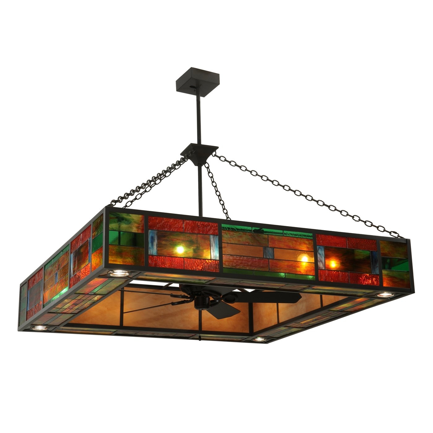 Mission Style Ceiling Fan Light Shades