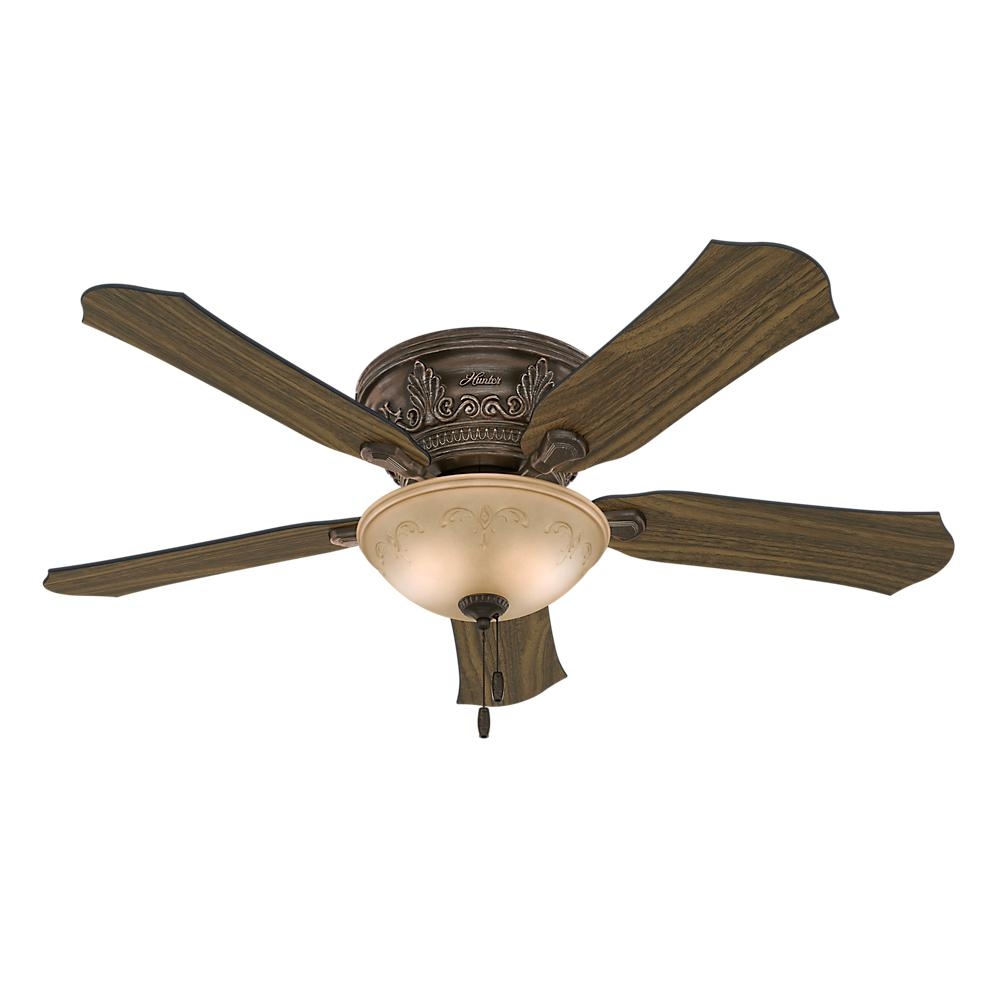 Permalink to Bronze Flush Mount Ceiling Fan With Light