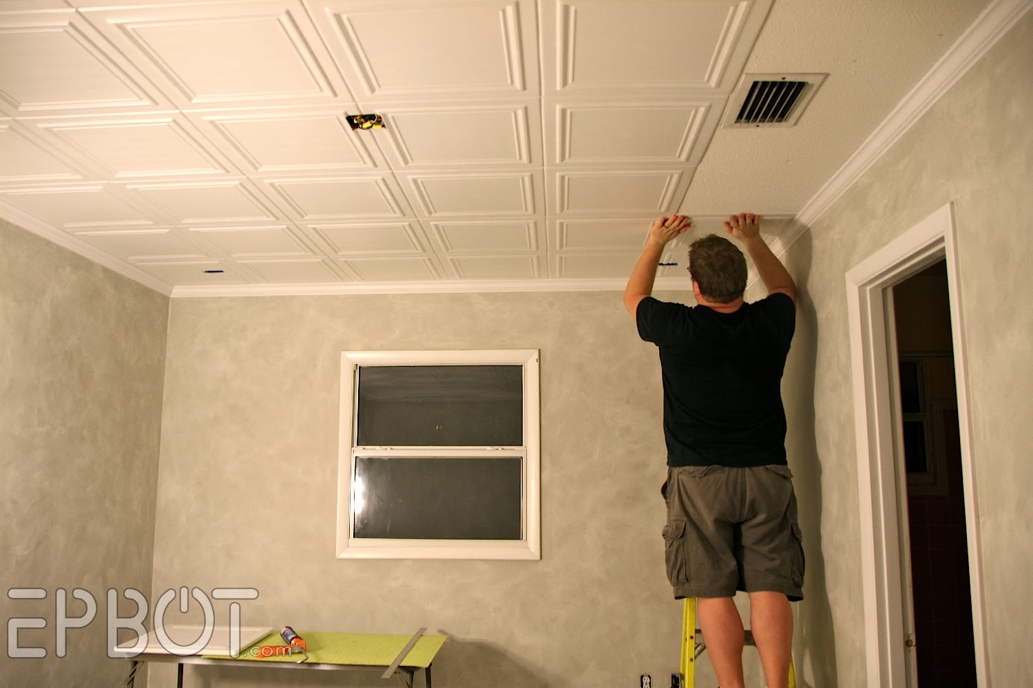 Covering Old Ceiling Tiles