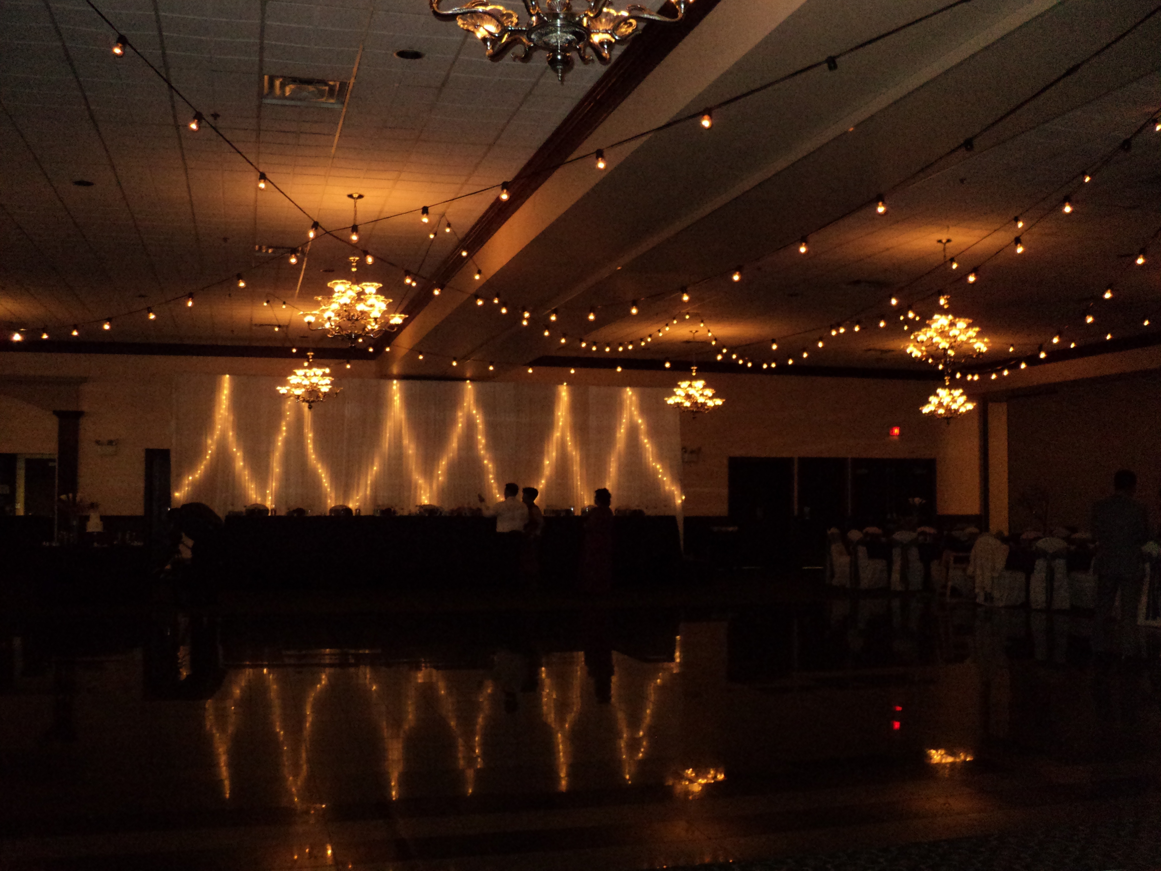 Floor To Ceiling String Lights