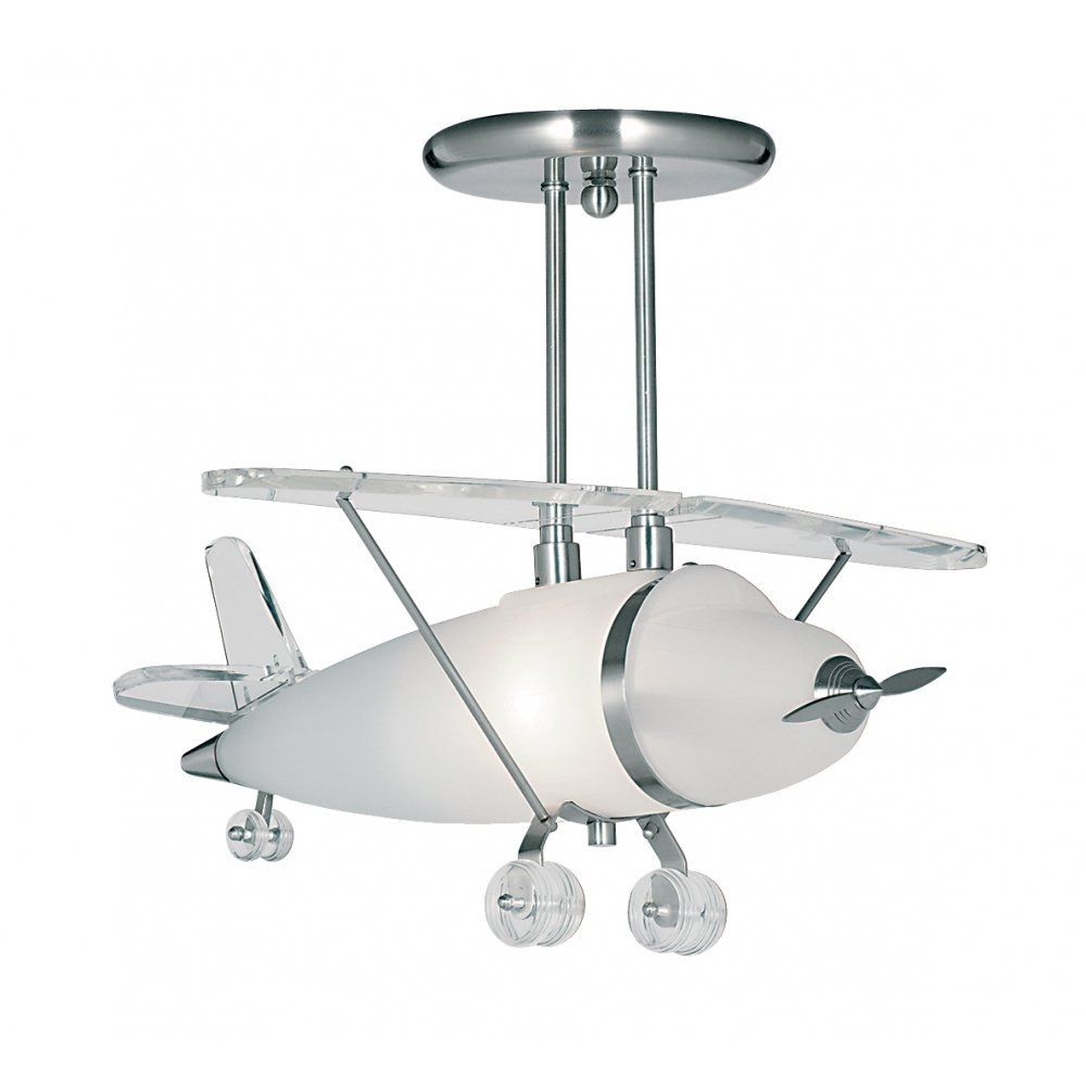 Glass Airplane Ceiling Light
