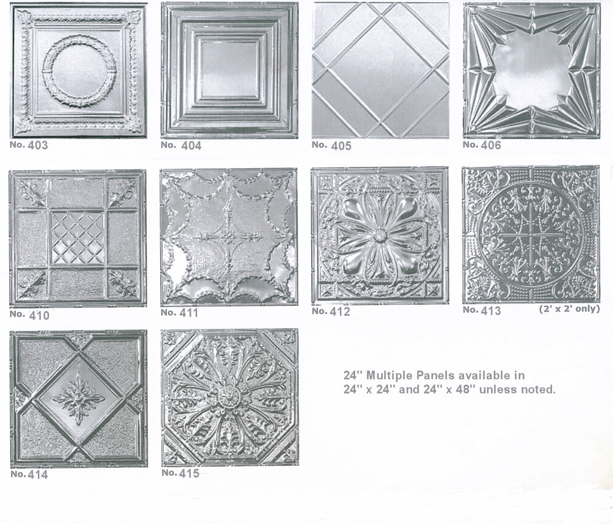 Tin Ceiling Tile Patterns