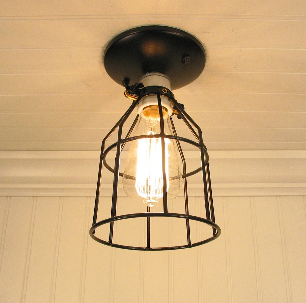 Permalink to Metal Cage Ceiling Light Fixtures
