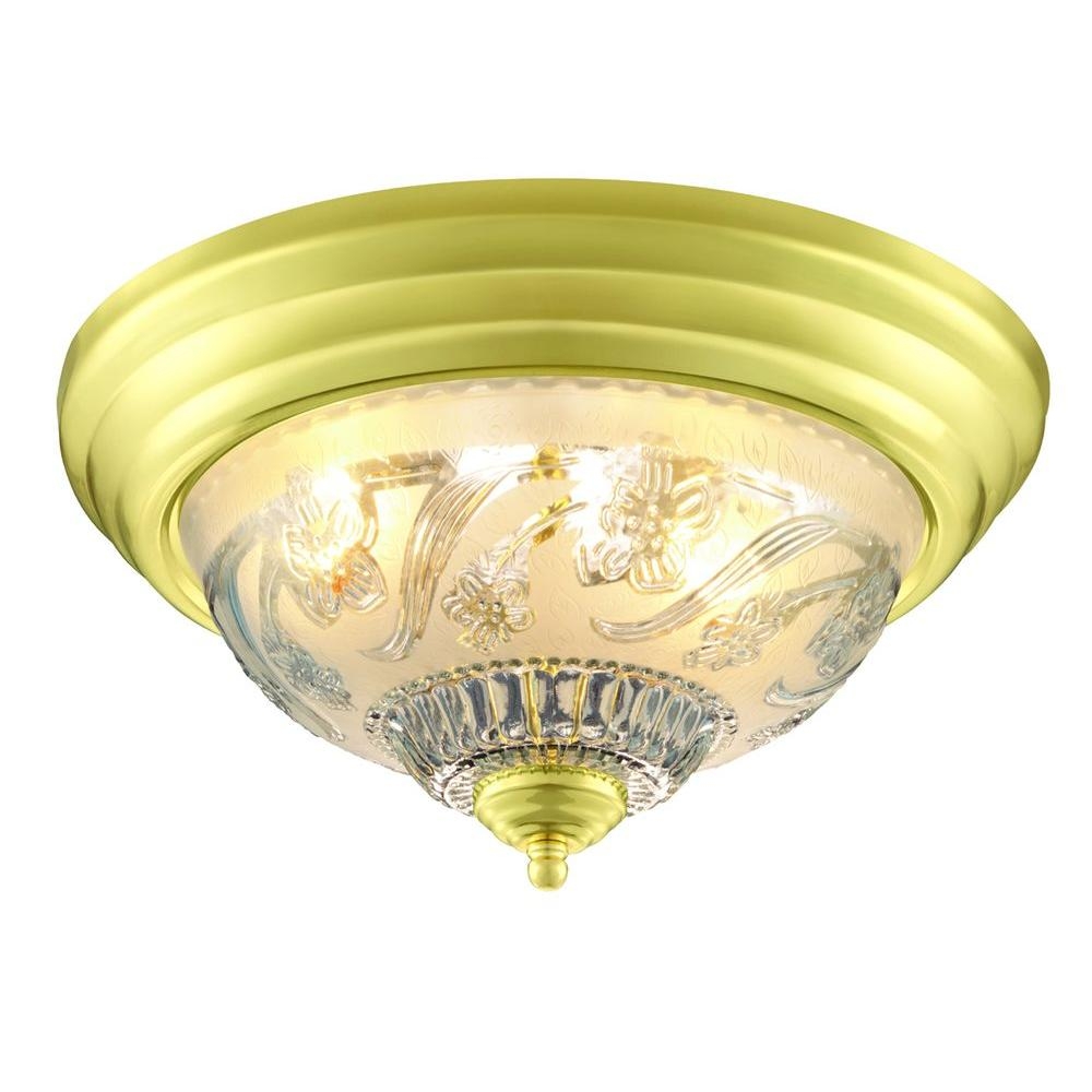 Polished Brass Ceiling Light Fixtures