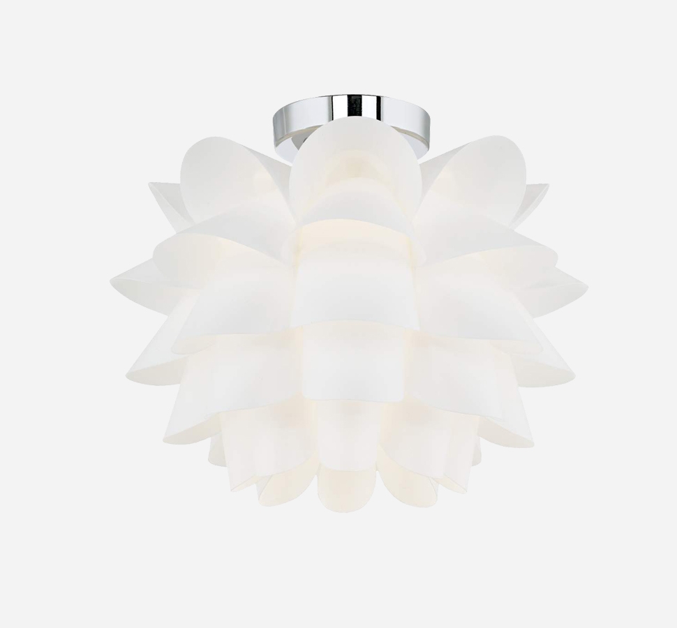Possini White Flower Ceiling Lightpossini euro design white flower 15 34 wide ceiling light