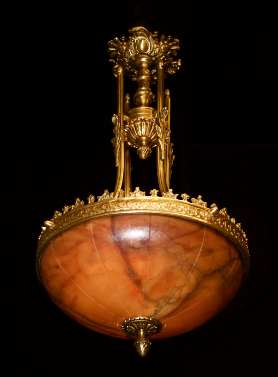 Real Alabaster Ceiling Lightspendant chandelier solid bronze and real amber alabaster sergio